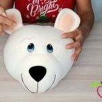 🎄🐻‍❄️Cómo hacer cabeza para Oso navideño -  Muñecos navideños con moldes