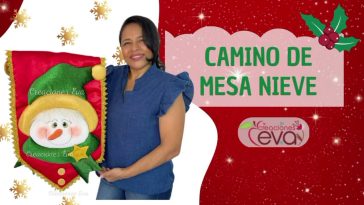 Cómo hacer un camino de mesa navideño 2024 🎄☃️