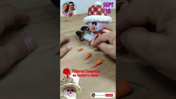 🔴Invitación Nuevo Vídeo NARICES EN PORCELANA FRÍA Para Muñecos de Nieve, Tutorial Arte en Tus Manos