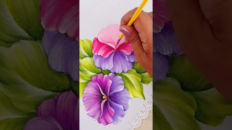 Pintando Flores #tutorial #arte