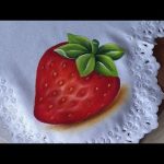 Pintando una Fresa 🍓 Sobre Tela