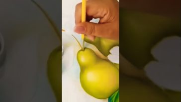 Pintando una Pera 🍐 #pintar #pintando