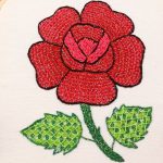 Wow‼️🌺BORDADO DE ROSAS CON PUNTADAS FÁCIL Y RÁPIDA😱👌 #stitching #embroidery #handmade