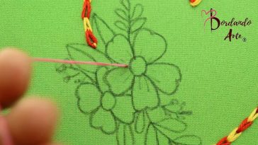 Wow‼️🌼FÁCIL BORDADO A MANO😱PUNTADAS RÁPIDAS👌 #embroidery #handmade #stitching