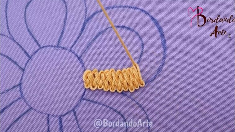 Wow‼️😱PUNTADA FÁCIL PARA BORDAR FLORES🌸👌 #handmade #embroidery #stitching