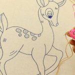 Wow😱‼️PUNTADAS FÁCILES PARA BORDADO DE BAMBI👌TRAMAS🧑‍🎄 #embroidery #stitching #handmade