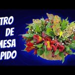 centro de mesa con flores de manera rápida