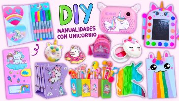 10 IDEAS PARA HACER EN CASA “UNICORNIO“ - ÚTILES ESCOLARES DE UNICORNIO - PEGATINAS - POP IT ...