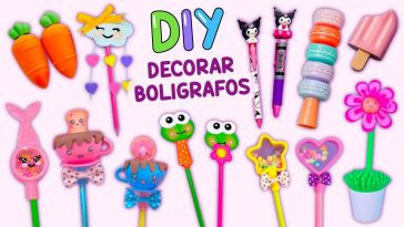 12 MANUALIDADES CON BOLÍGRAFOS - IDEAS DE MANUALIDADES ESCOLARES DECORACIONES CON LÁPICES