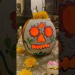 Calabaza Catrina, decoración de Halloween y día de muertos #manualidades #diademuertos #halloween