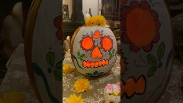 Calabaza Catrina, decoración de Halloween y día de muertos #manualidades #diademuertos #halloween