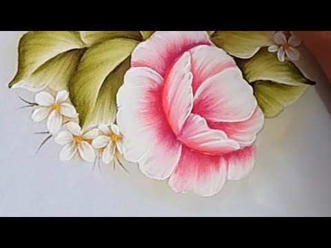 Como Pintar Flores Sobre Tela