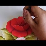 Como Pintar una Flor Roja Primera Parte