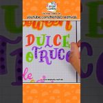 Como escribir DULCE O TRUCO BONITO! #halloween #títulos #portadas #lettering #idea #fyp