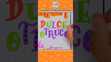 Como escribir DULCE O TRUCO BONITO! #halloween #títulos #portadas #lettering #idea #fyp