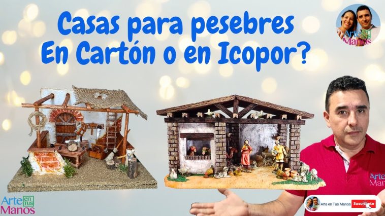 🔴Consejos, Tips de Cómo Usar los moldes de las Casas de Cartón Para Hacer  las Casas en Icopor