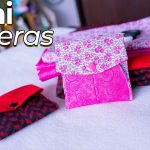 Crea tu MINICARTERA  DE TELA con un círculo, en 20 Minutos/Tutorial Paso a Paso rápido fácil y útil