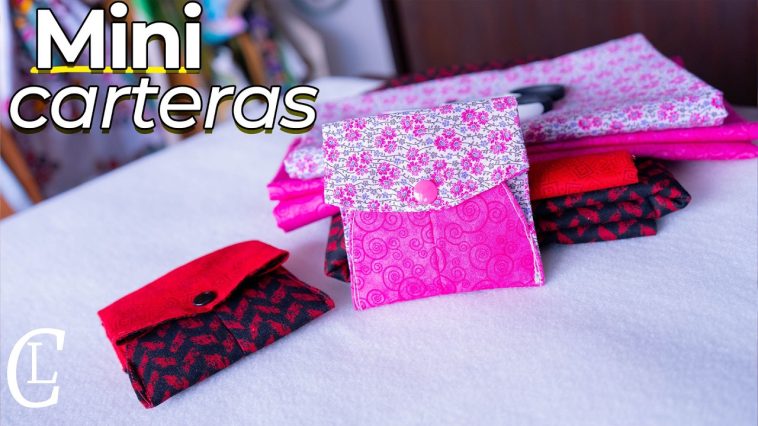 Crea tu MINICARTERA  DE TELA con un círculo, en 20 Minutos/Tutorial Paso a Paso rápido fácil y útil