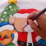 Curso de Pintura Sobre Tela para Navidad #pinturaentela  #pintar