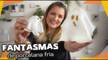 Fantasmitas farolitos 👻 🕯️  con Porcelana fría casera