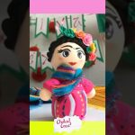 Frida de Foamy moldeable 🇲🇽 para decorar o regalar en la cena mexicana