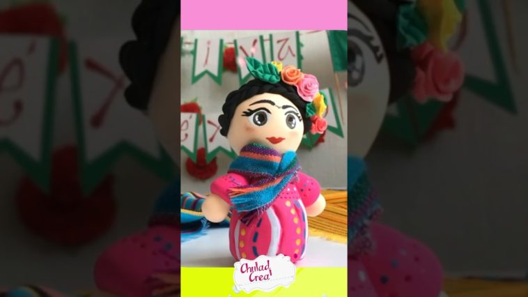 Frida de Foamy moldeable 🇲🇽 para decorar o regalar en la cena mexicana