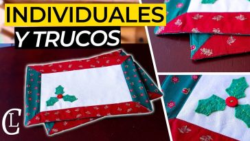 Haz tus propios MANTELES O INDIVIDUALES NAVIDEÑOS! Fáciles y Rápidos para decorar tu mesa en NAVIDAD