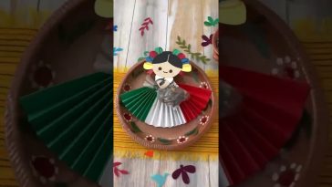 🇲🇽 María o Lelé decorativa de papel con sorpresa para tus invitados en cena Mexicana 🥳 #mexico