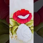 Pintando una Flor Roja