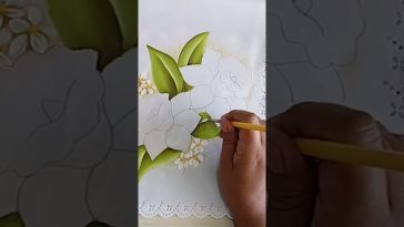 Pintar Hojas Sobre Tela