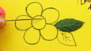 WOW‼️🌼HERMOSA Y FÁCIL PUNTADA PARA BORDAR FLORES🌼🌸#embroidery #handmade #stitching