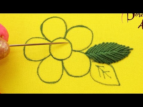 WOW‼️🌼HERMOSA Y FÁCIL PUNTADA PARA BORDAR FLORES🌼🌸#embroidery #handmade #stitching