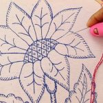 Wow‼️FÁCIL PUNTADA PARA BORDAR FLORES GRANDES🌸👌#embroidery #handmade #stitching