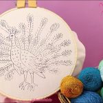 Wow‼️🦚INCREÍBLE Y FÁCIL BORDADO DE PAVOREAL😱PUNTADAS PRINCIPIANTES👌 #embroidery #stitching #handmade