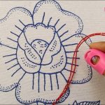 Wow‼️PUNTADAS FÁCILES PARA BORDADO DE ROSAS GRANDES😱🌺 #embroidery #handmade #stitching