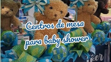 centros de mesa baby shower