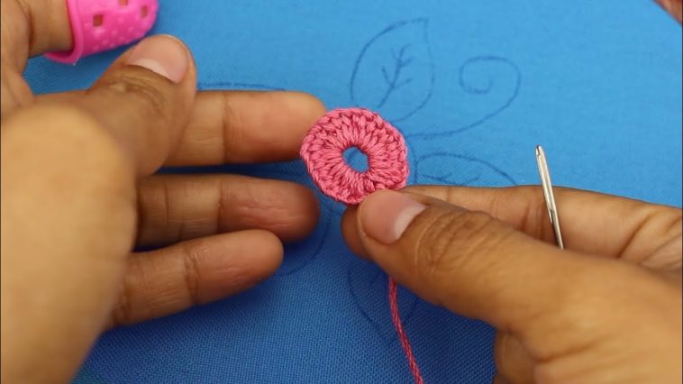 ¡Wow‼️🌸BORDADO DE FLORES TRIDIMENSIONALES😱FÁCIL Y BONITO‼️👌#bordandoarte #embroidery #handmade