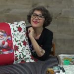 Cojín navideño. Yasna Pino. Casa Puchinni. Medidas en el video.