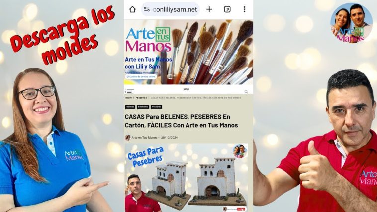 🔴Cómo DESCARGAR Los Moldes de Nuestros Trabajos desde un CELULAR, FÁCIL Con Arte en Tus Manos