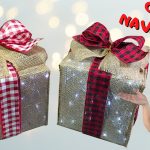 🔴Cómo Hacer CAJAS DE REGALO NAVIDEÑAS Con YUTE, FÁCILES Con Arte en Tus Manos