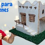 🔴Cómo Hacer CASAS PARA PESEBRES, BELENES En Cartón, Fáciles Con Arte en Tus Manos 2024