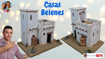 🔴Cómo Hacer CASAS Para BELENES, PESEBRES En Cartón, Nuevos Diseños Con Arte en Tus Manos