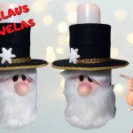 🔴Cómo Hacer a SANTA CLAUS Porta Velas, FÁCIL Con Arte en Tus Manos