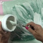 Como Pintar Flor Abstracta en 5 Minutos/ Tutorial Fácil de Pintura Acrílica Moderna