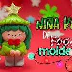 Cómo hacer una niña kawaii disfrazada de PINITO NAVIDEÑO de FOAMY MOLDEABLE- #navidad #christmas