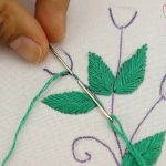 Fácil‼️BORDE FLORES TRIDIMENSIONALES🌷😱PUNTADAS RÁPIDAS👌 #handmade #embroidery #stitching