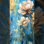 Flores pintadas con pintura acrílica #art #painting #pinturaacrilica