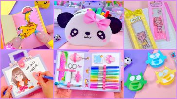 HAZLO TU MISMA - BONITAS IDEAS DE PAPELERÍA - ESTUCHE PANDA, MARCAPÁGINAS PIKACHU Y MUCHO MÁS...