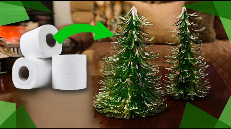 🌲Pinos con rollos de papel higiénico 🎄