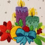 Wow‼️FÁCIL BORDADO NAVIDEÑO🎅😱PUNTADAS PARA PRINCIPIANTES👌 #handmade #embroidery #stitching